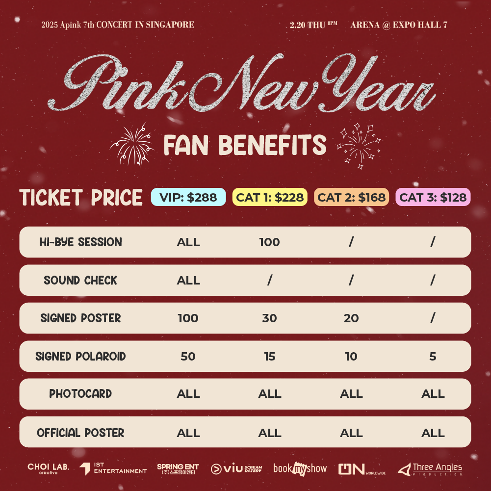 Apink's 7th Concert [PINK NEW YEAR] in Singapore